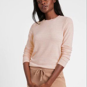 Banana Republic Metallic Luzespun Long Sleeve T Shirt Size M NWT